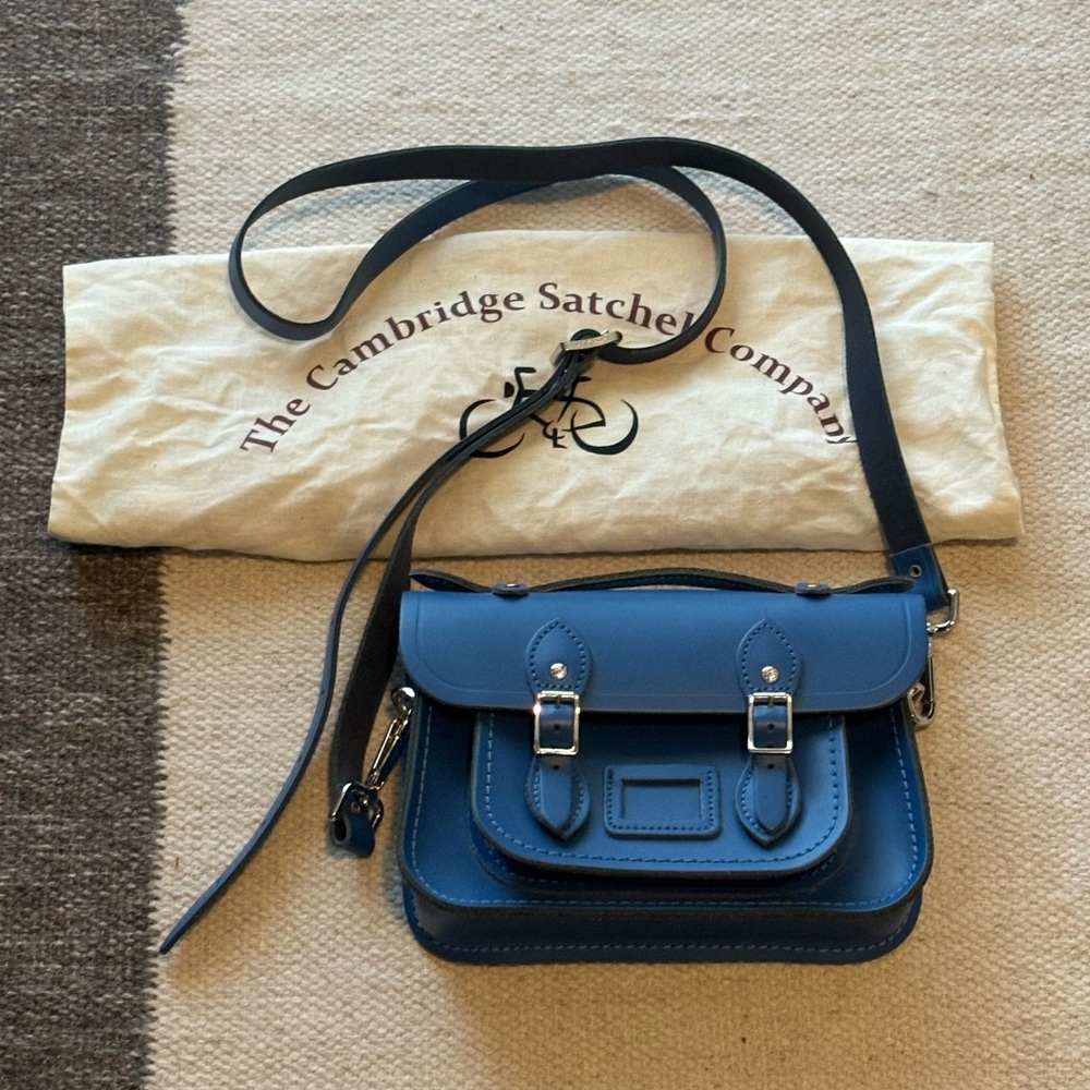 The Cambridge Satchel Company Blue Leather Purse